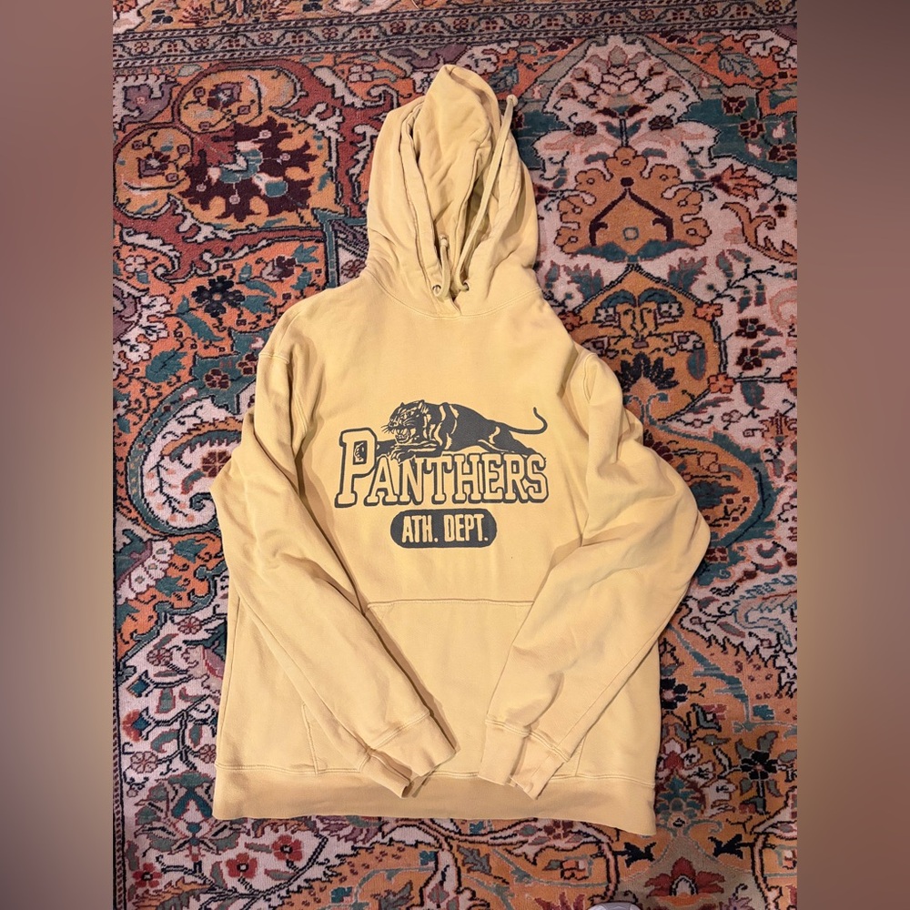 Retrobrand Panthers Athletic Department Yellow Hoodie